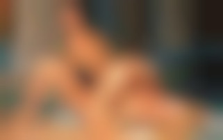 Hot dildo job & Hardcore lesbian ride by the pool for two horny beauties licking and fucking