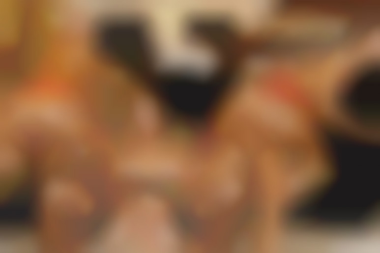 Mega hardcore orgy and sex all ways for three horny girls