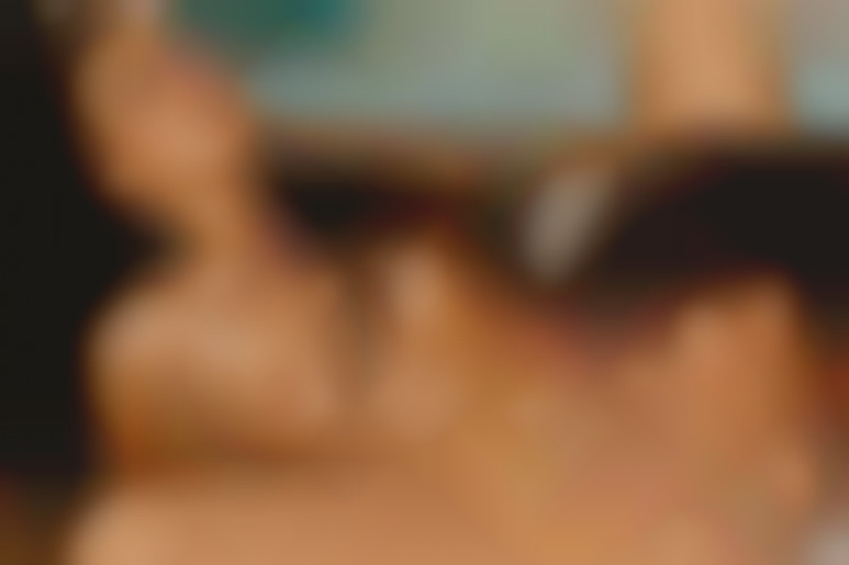 Hardcore threesome with a big cock for two horny brunette playing lesbian games