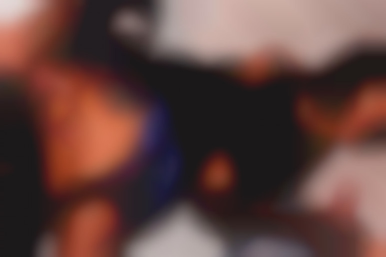 Yasmine fucks with two guys in a parking lot