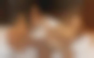 Lesbian evening with a dildo