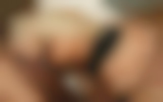 Deep double penetration for a naughty blond with big tits