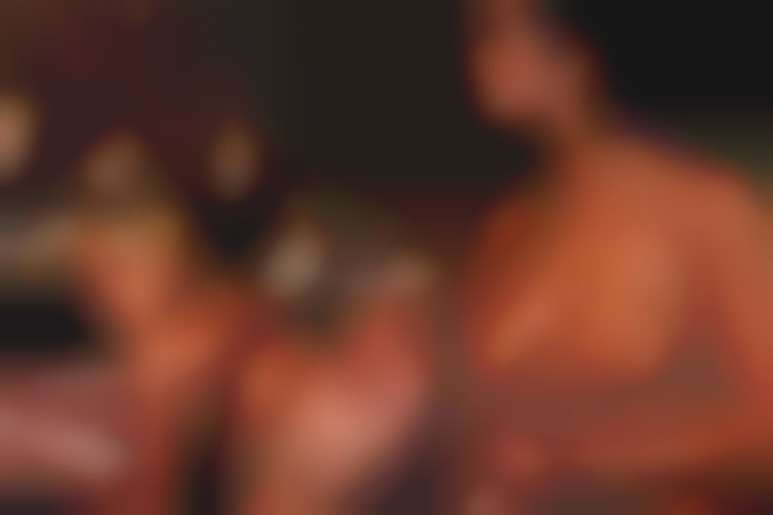 Fingering and hard lesbian fucking with a double dildo at the lesbian prison