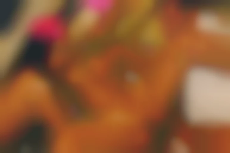 Hard threesome in the air for two hot stewardesses