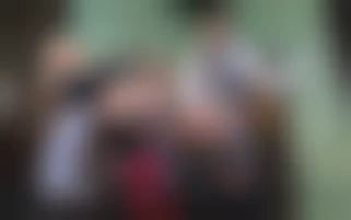 two Devoted maids for a pervie majordome with hard cock