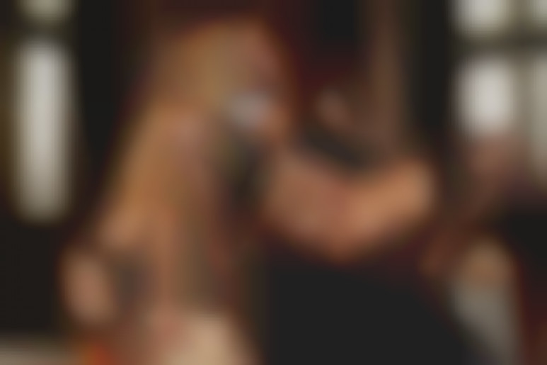 Hardcore sex threesome for hot cindy dollar and horny rose taking a huge cock  in every whole