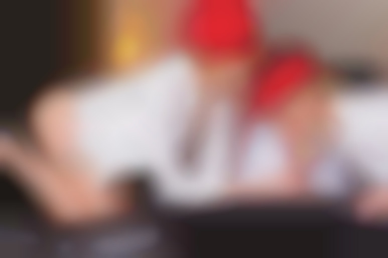 Two naughty hostesses for the captain