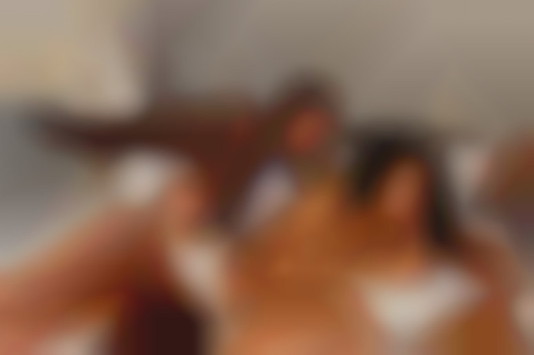 Deep blowjob for the kinky castle owner while watching his hot maid being fucked by two big cocks