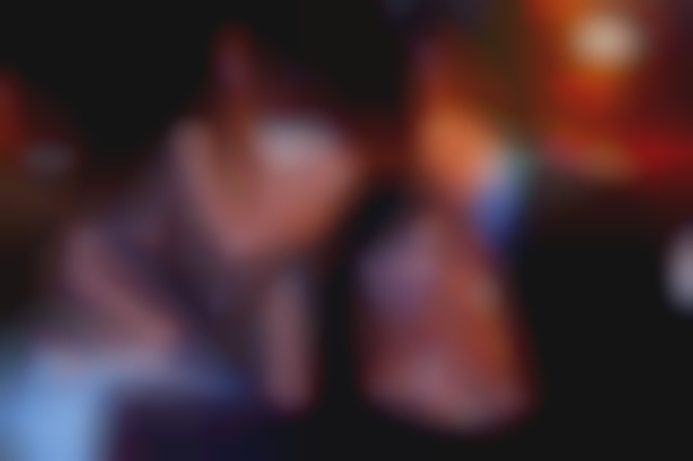 Lesbians trio in a student room