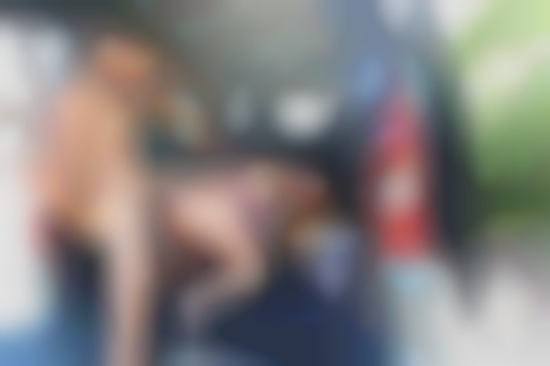 In the trunk of the car