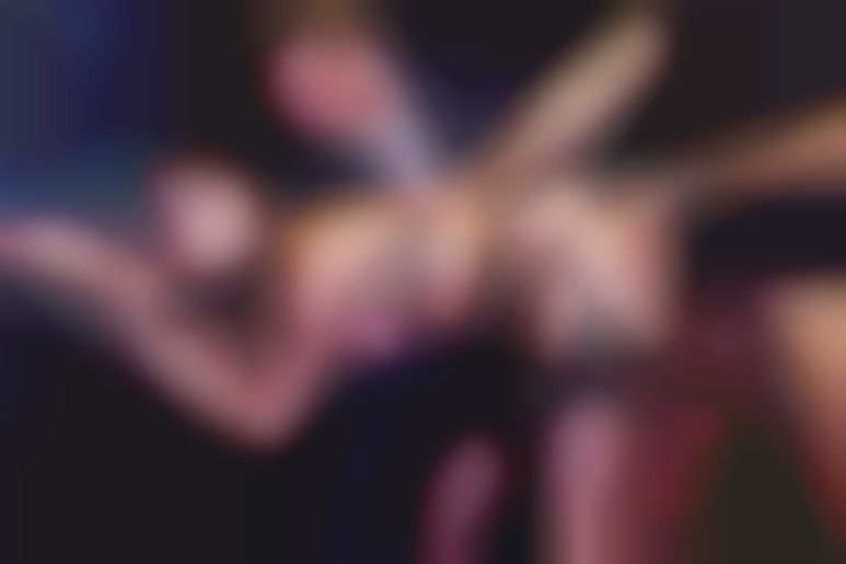 LUXURE - Claire Castel, fucked hard by 3 men in a parking lot