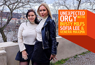 Unexpected Orgy with Busty MILFs, Sofia Lee & Venera Maxima