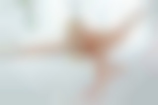 Angelika loves naked yoga...
