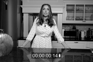 While the pie is baking, she will have some fun.